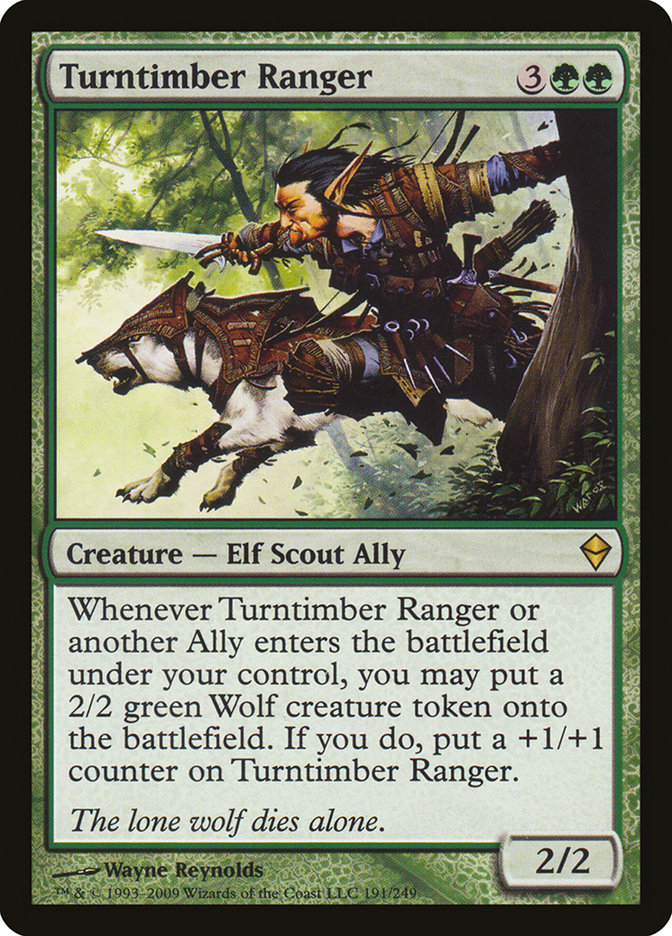 Turntimber Ranger 191 (Zendikar)  - Foil | Good Games Adelaide SA