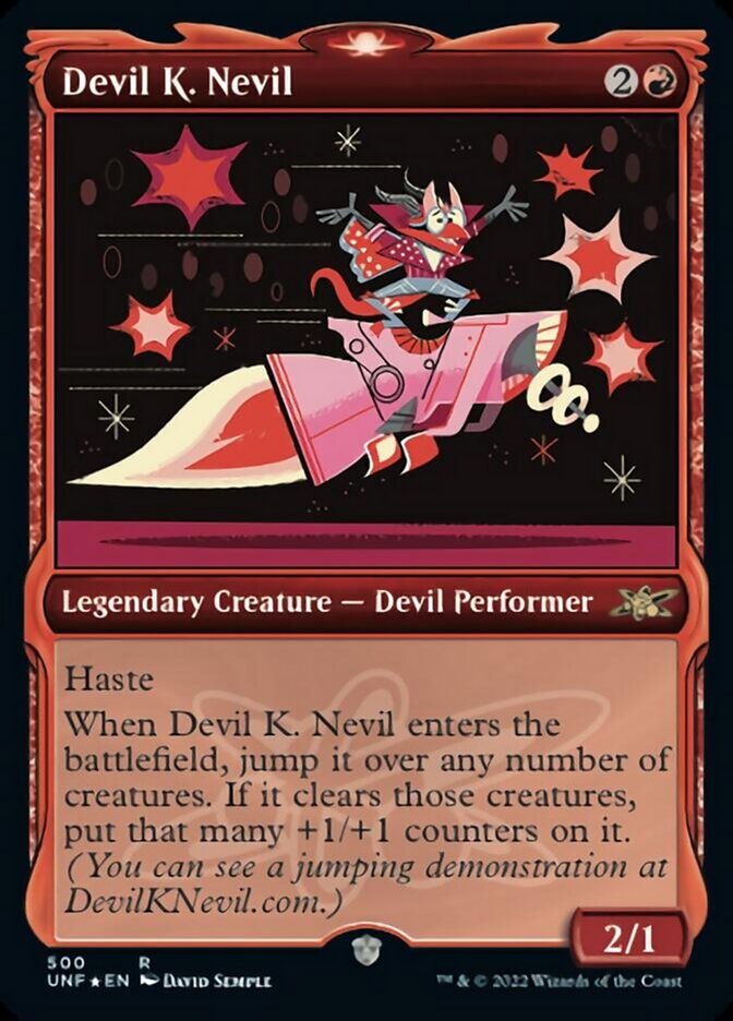 Devil K. Nevil (Showcase) (Galaxy Foil) [Unfinity] | Good Games Adelaide SA
