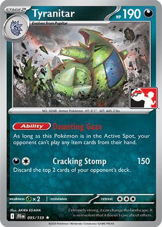 Tyranitar Series 7 095/159 (Prize Pack Series Cards)  | Good Games Adelaide SA