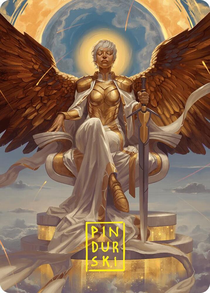 Herald of Eternal Dawn Art Card 27 54 Gold Stamped Signature 27 (Art Series: Foundations)  | Good Games Adelaide SA