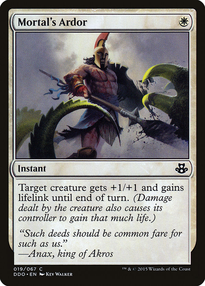 Mortal's Ardor 19 (Duel Decks: Elspeth vs. Kiora)  | Good Games Adelaide SA