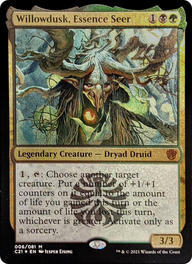 Willowdusk Essence Seer Display Commander Thick Stock 6 (Commander 2021)  - Foil | Good Games Adelaide SA