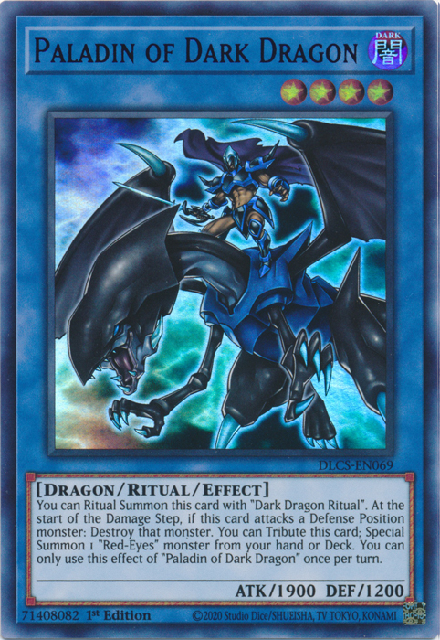 Paladin of Dark Dragon (Purple) [DLCS-EN069] Ultra Rare | Good Games Adelaide SA