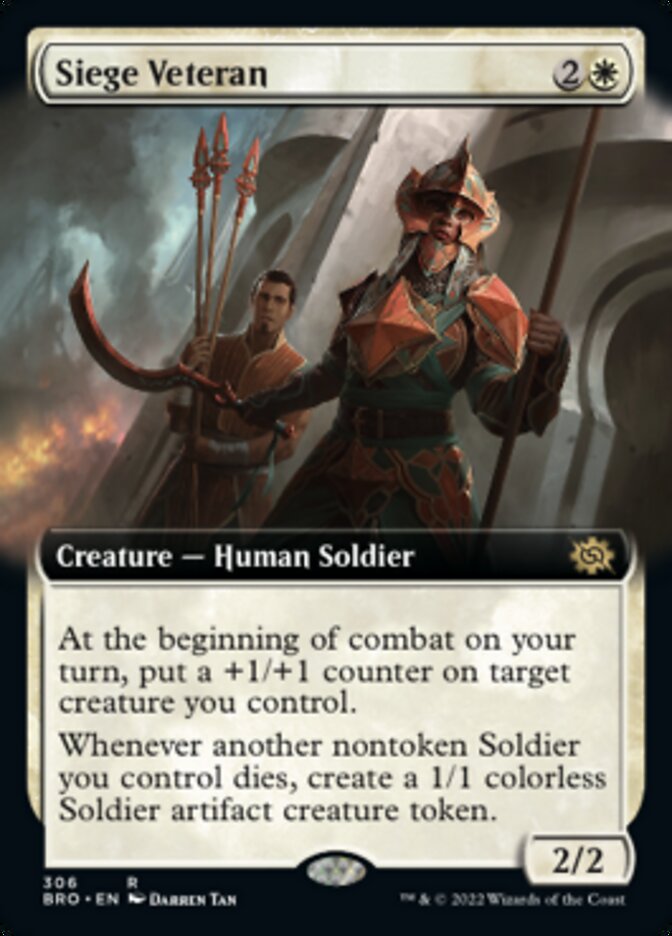 Siege Veteran (Extended Art) [The Brothers' War] | Good Games Adelaide SA