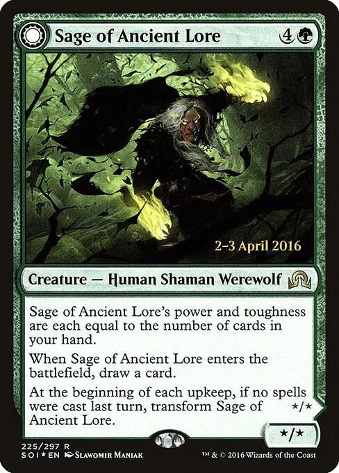 Sage of Ancient Lore 225 (Prerelease Cards)  - Foil | Good Games Adelaide SA
