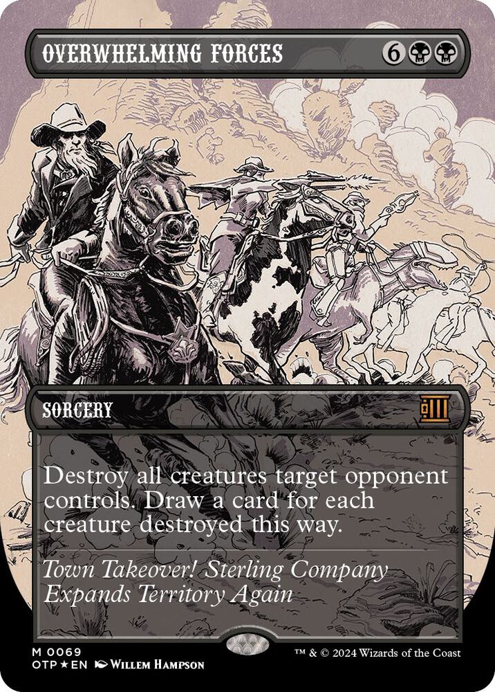 Overwhelming Forces 69 (Outlaws of Thunder Junction: Breaking News)  - Foil | Good Games Adelaide SA