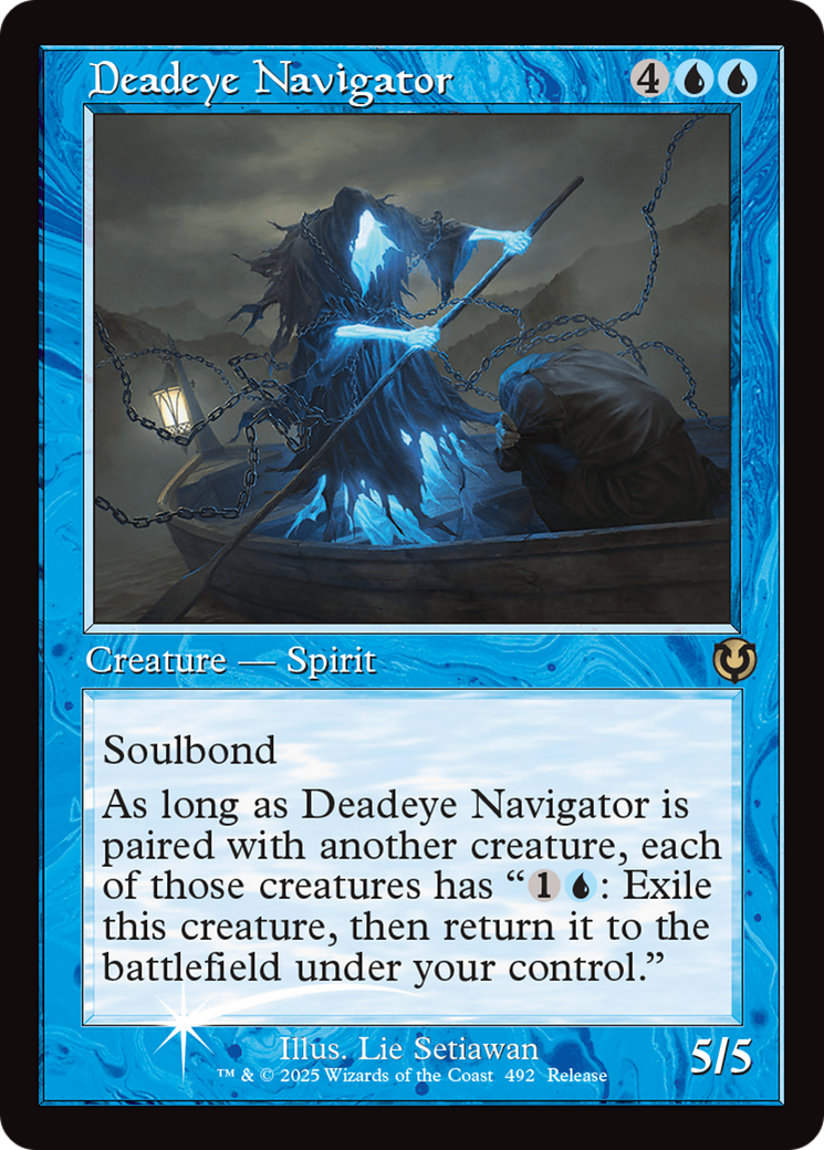 Deadeye Navigator (Retro Frame) [Innistrad Remastered Promos] | Good Games Adelaide SA