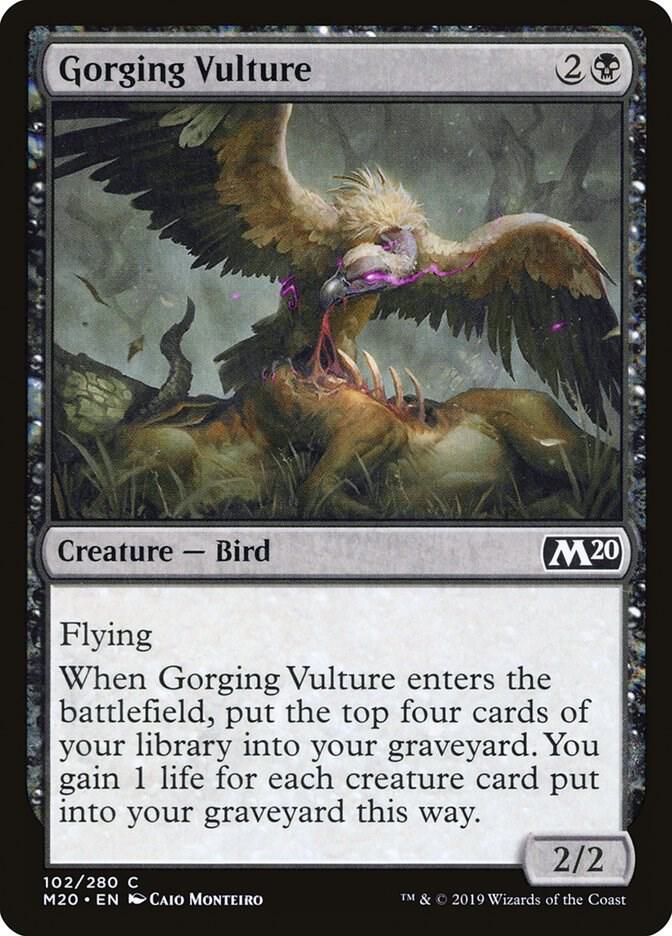 Gorging Vulture 102 (Core Set 2020)  - Foil | Good Games Adelaide SA