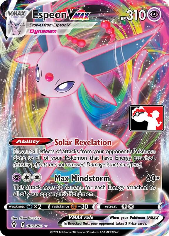 Espeon VMAX Duplicate 065/203 (Prize Pack Series Cards)  - Holofoil | Good Games Adelaide SA