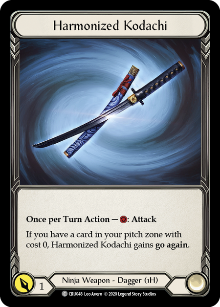 Harmonized Kodachi [U-CRU048-RF] Unlimited Rainbow Foil | Good Games Adelaide SA