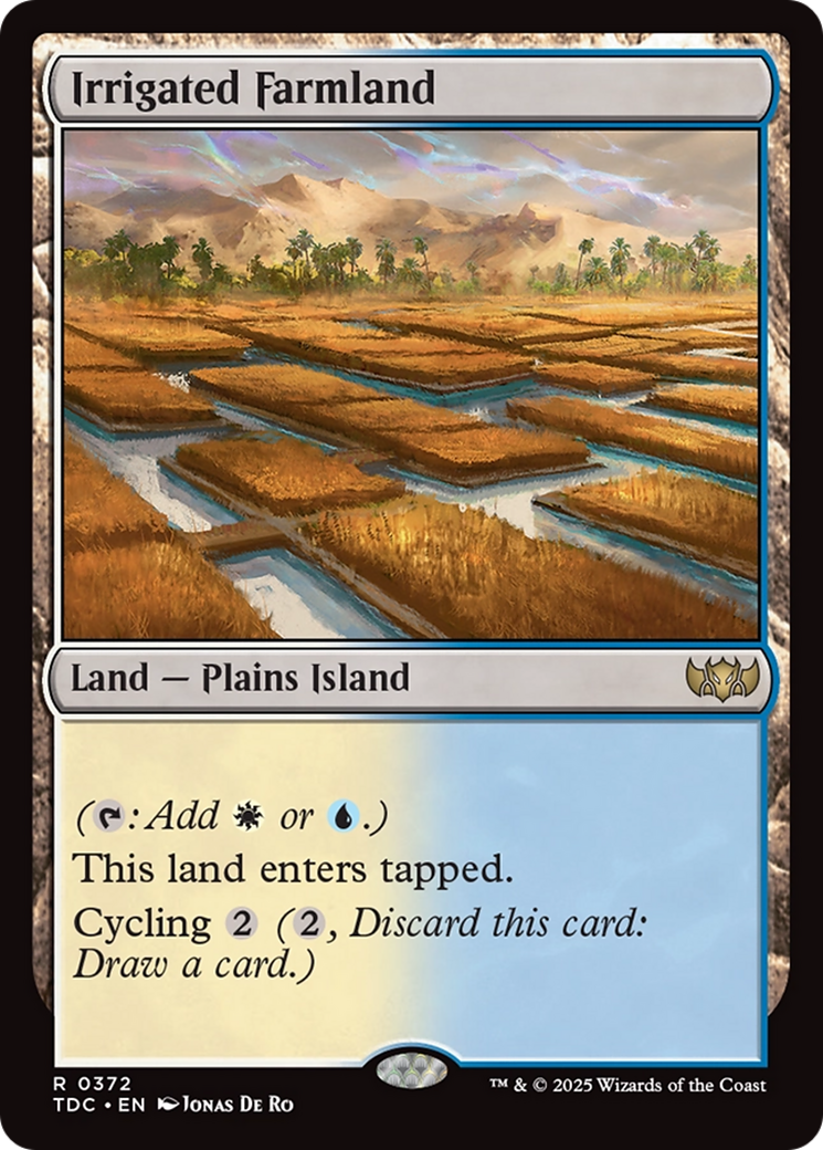 Irrigated Farmland [Tarkir: Dragonstorm Commander] | Good Games Adelaide SA