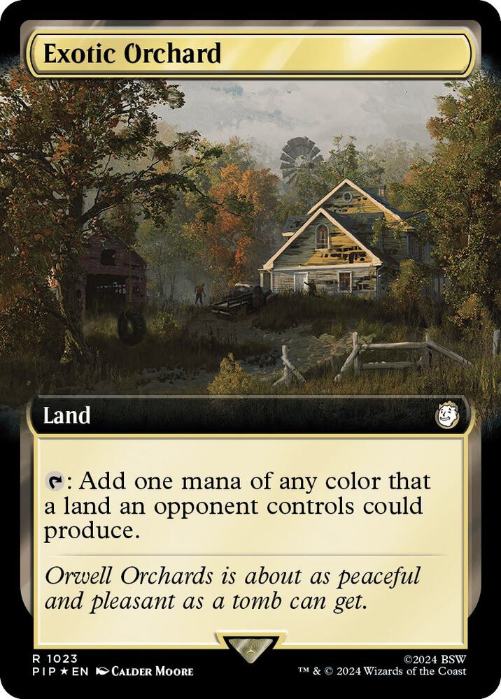 Exotic Orchard Extended Art Surge Foil 1023 (Universes Beyond: Fallout)  - Foil | Good Games Adelaide SA