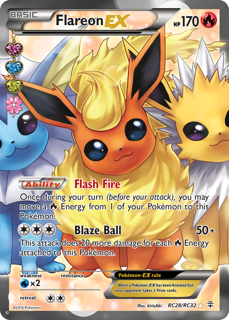Flareon EX (RC28/RC32) [XY: Generations] | Good Games Adelaide SA