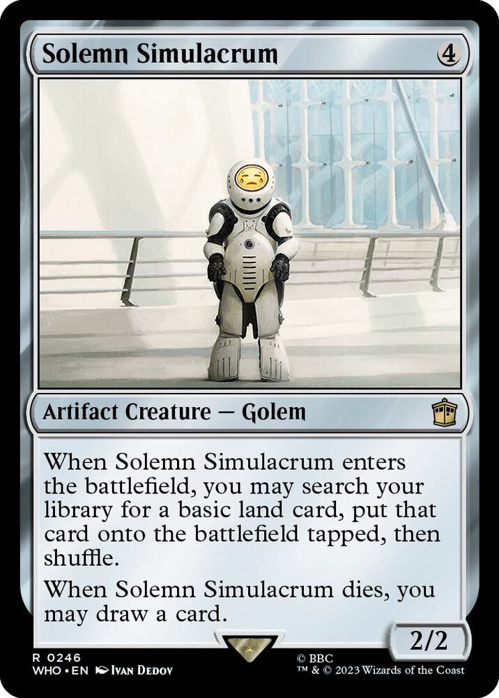 Solemn Simulacrum 246 (Universes Beyond: Doctor Who)  | Good Games Adelaide SA
