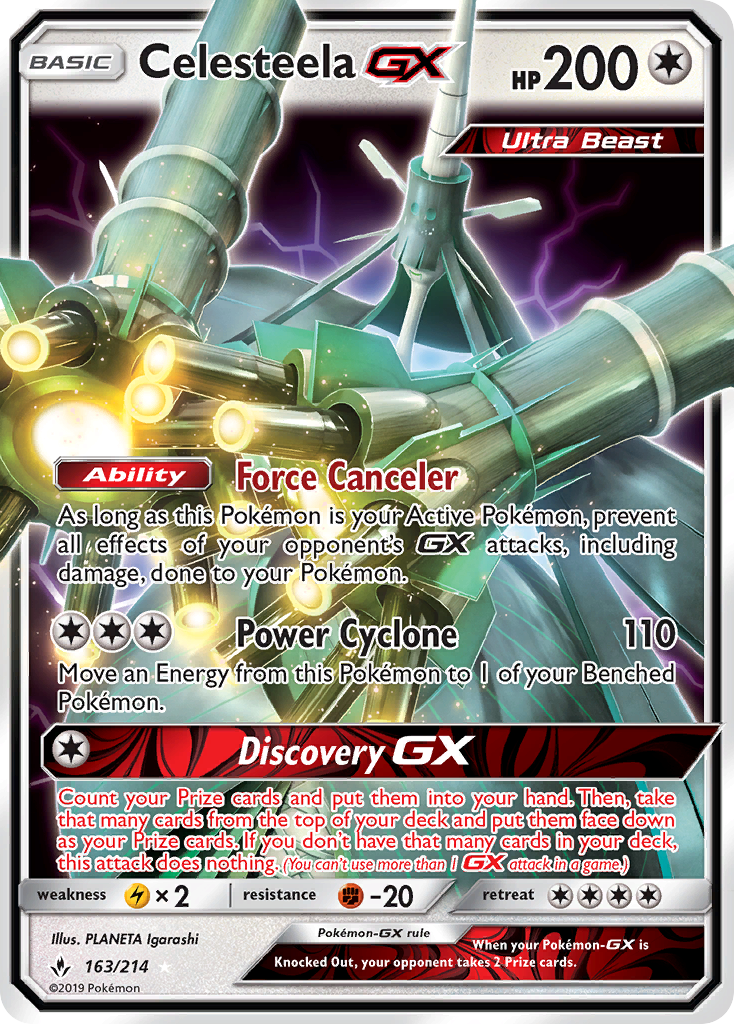 Celesteela GX (163/214) [Sun & Moon: Unbroken Bonds] | Good Games Adelaide SA