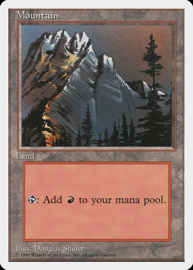 Mountain (Red Sky in the Top Right) [Introductory Two-Player Set] | Good Games Adelaide SA