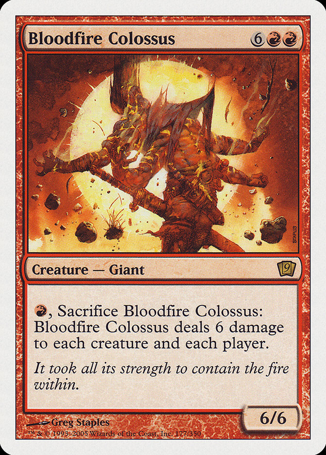 Bloodfire Colossus [Ninth Edition] | Good Games Adelaide SA