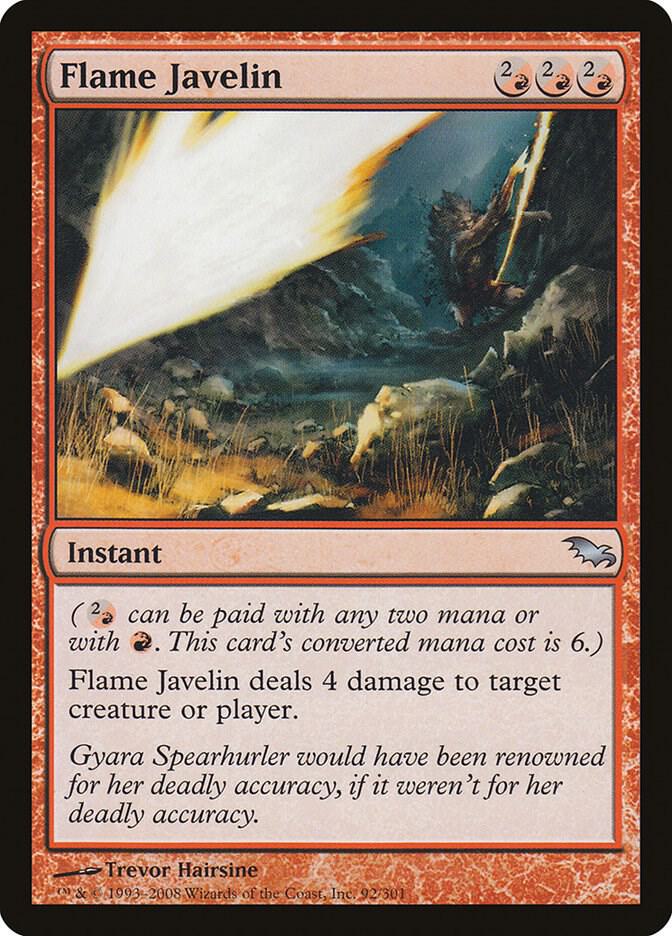 Flame Javelin 92 (Shadowmoor)  - Foil | Good Games Adelaide SA