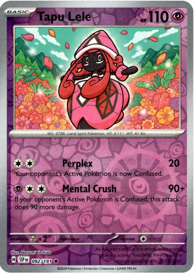 Tapu Lele (092/191) [Scarlet & Violet: Surging Sparks] | Good Games Adelaide SA