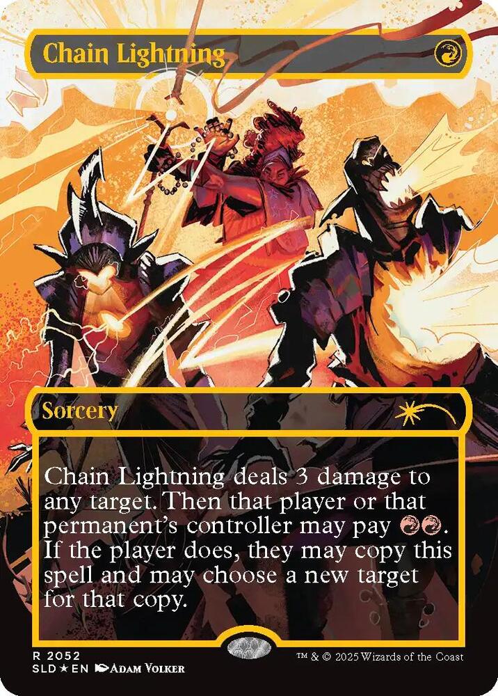 Chain Lightning 2052 Raised Foil 2052 (Secret Lair Drop Series)  - Foil | Good Games Adelaide SA