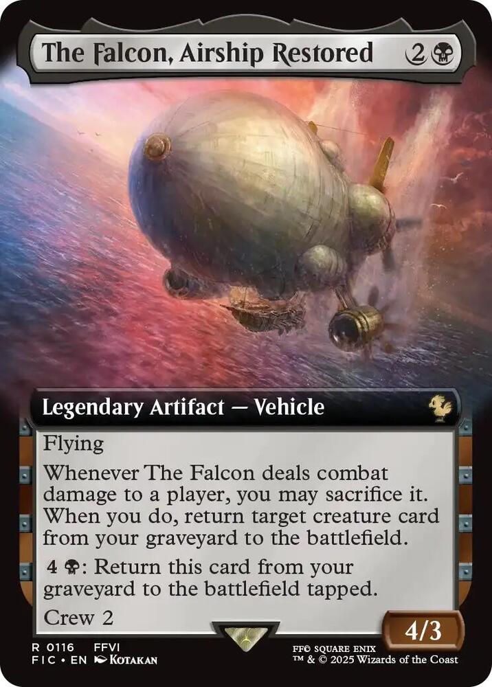 The Falcon, Airship Restored 116 (Commander: FINAL FANTASY)  - Foil | Good Games Adelaide SA