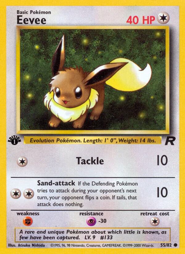 Eevee 55/82 (Team Rocket)  - 1st Edition | Good Games Adelaide SA