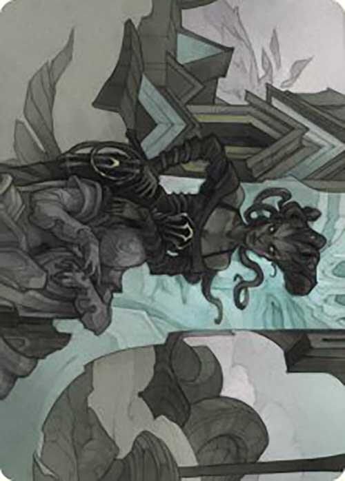 Vraska Joins Up Art Card 34 (Art Series: Outlaws of Thunder Junction)  | Good Games Adelaide SA