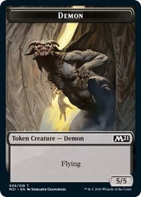 Demon // Soldier Double-sided Token [Core Set 2021 Tokens] | Good Games Adelaide SA