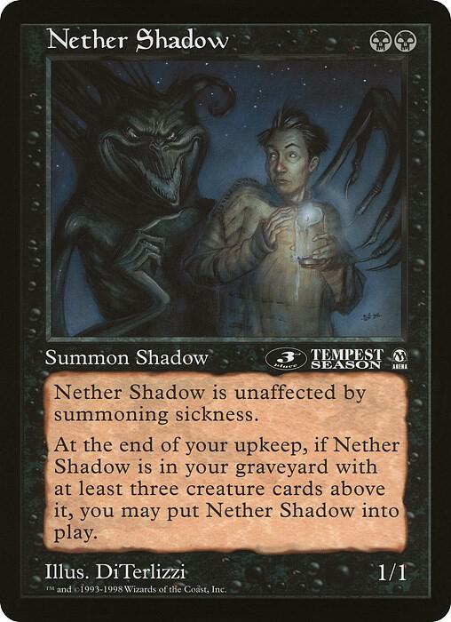 Nether Shadow 3rd Place Arena League  (Oversize Cards)  | Good Games Adelaide SA