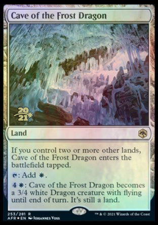 Cave of the Frost Dragon [Dungeons & Dragons: Adventures in the Forgotten Realms Prerelease Promos] | Good Games Adelaide SA