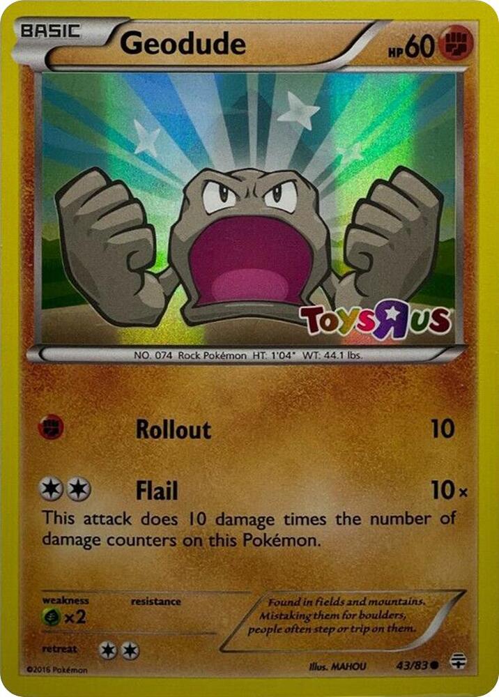 Geodude Toys R Us Promo 043/083 (Miscellaneous Cards & Products)  - Holofoil | Good Games Adelaide SA