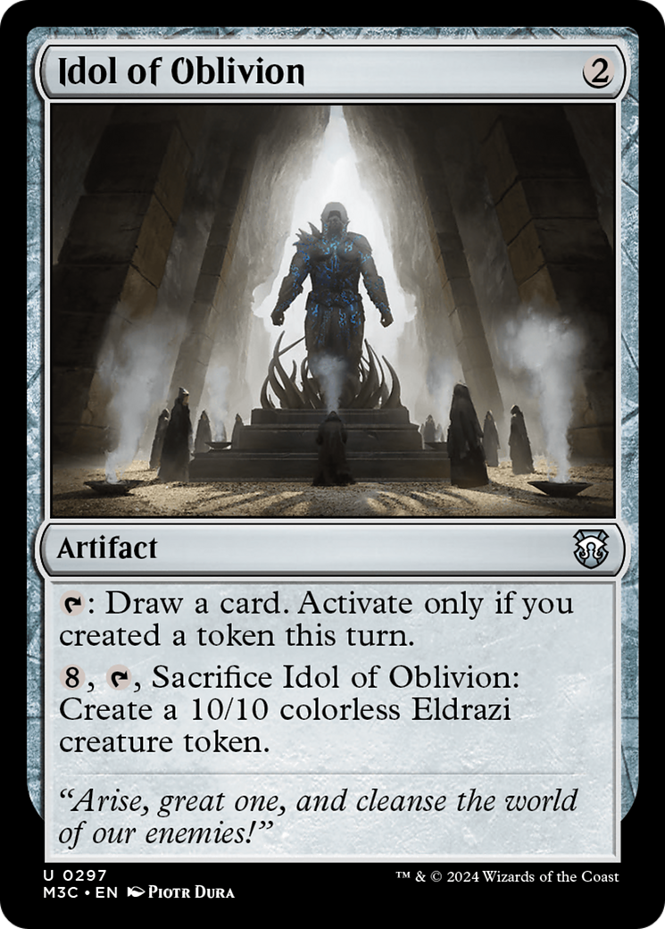 Idol of Oblivion (Ripple Foil) [Modern Horizons 3 Commander] | Good Games Adelaide SA