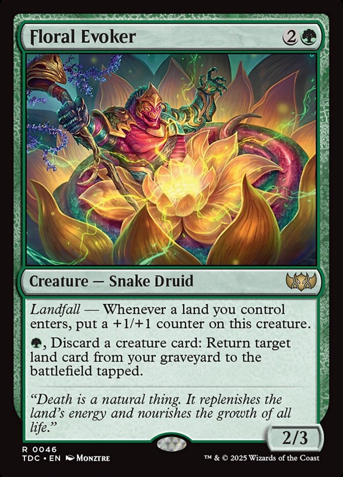 Floral Evoker 46 (Commander: Tarkir: Dragonstorm)  | Good Games Adelaide SA