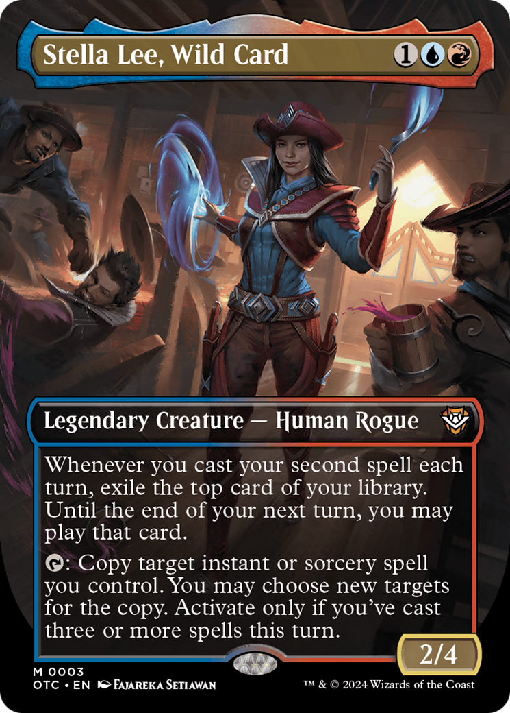 Stella Lee, Wild Card (Borderless) [Outlaws of Thunder Junction Commander] | Good Games Adelaide SA