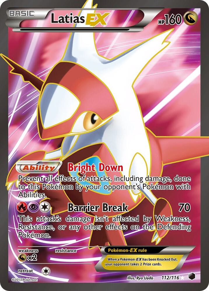 Latias EX 112 Full Art 112/116 (Plasma Freeze)  - Holofoil | Good Games Adelaide SA