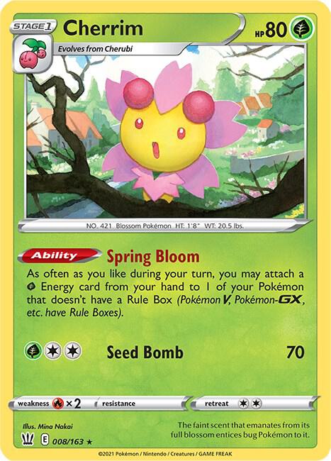 Cherrim 008/163 (SWSH05: Battle Styles)  - Holofoil | Good Games Adelaide SA
