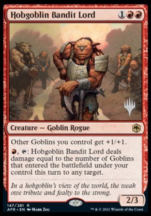 Hobgoblin Bandit Lord (Promo Pack) [Dungeons & Dragons: Adventures in the Forgotten Realms Promos] | Good Games Adelaide SA