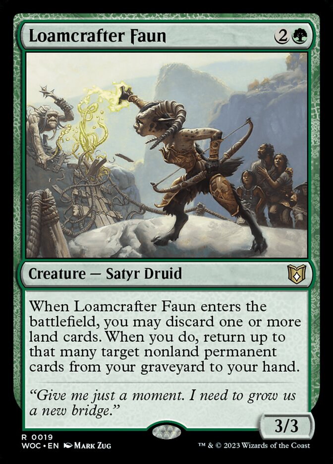 Loamcrafter Faun 19 (Commander: Wilds of Eldraine)  | Good Games Adelaide SA