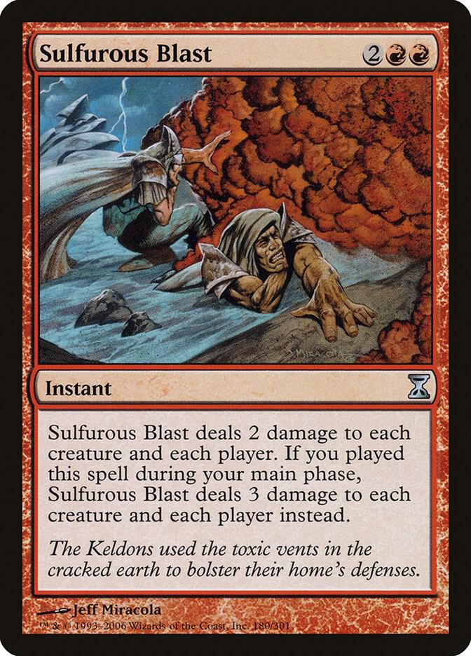 Sulfurous Blast 180 (Time Spiral)  - Foil | Good Games Adelaide SA