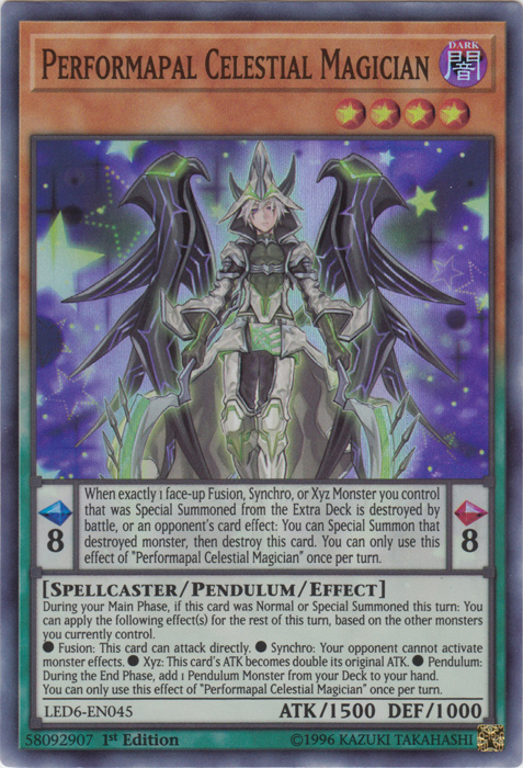 Performapal Celestial Magician [LED6-EN045] Super Rare | Good Games Adelaide SA