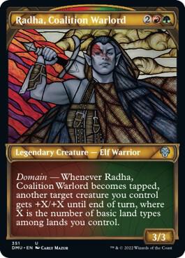 Radha Coalition Warlord Textured Foil 351 (Dominaria United)  - Foil | Good Games Adelaide SA