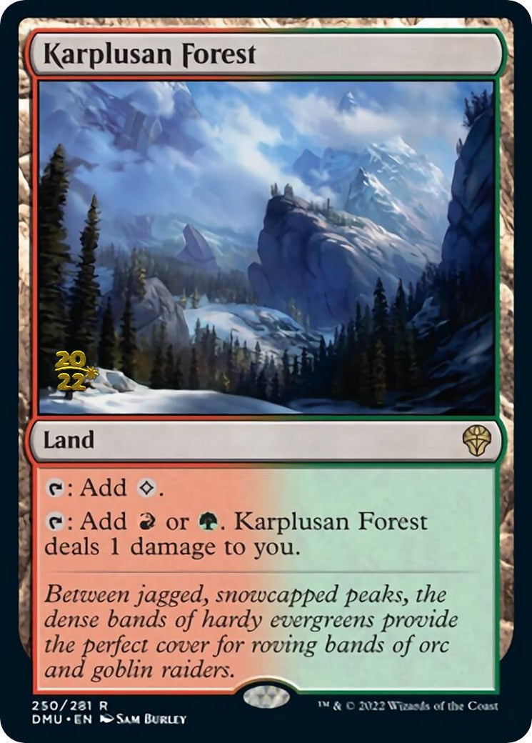 Karplusan Forest [Dominaria United Prerelease Promos] | Good Games Adelaide SA