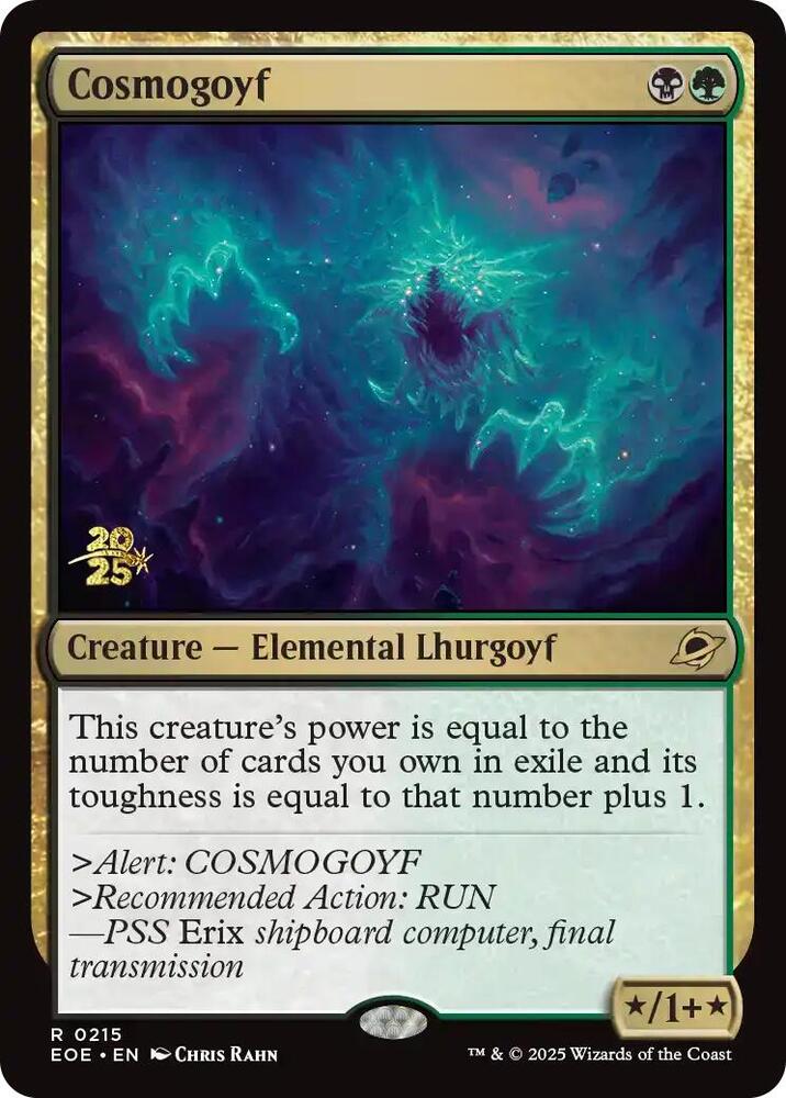 Cosmogoyf 215 (Prerelease Cards)  - Foil | Good Games Adelaide SA