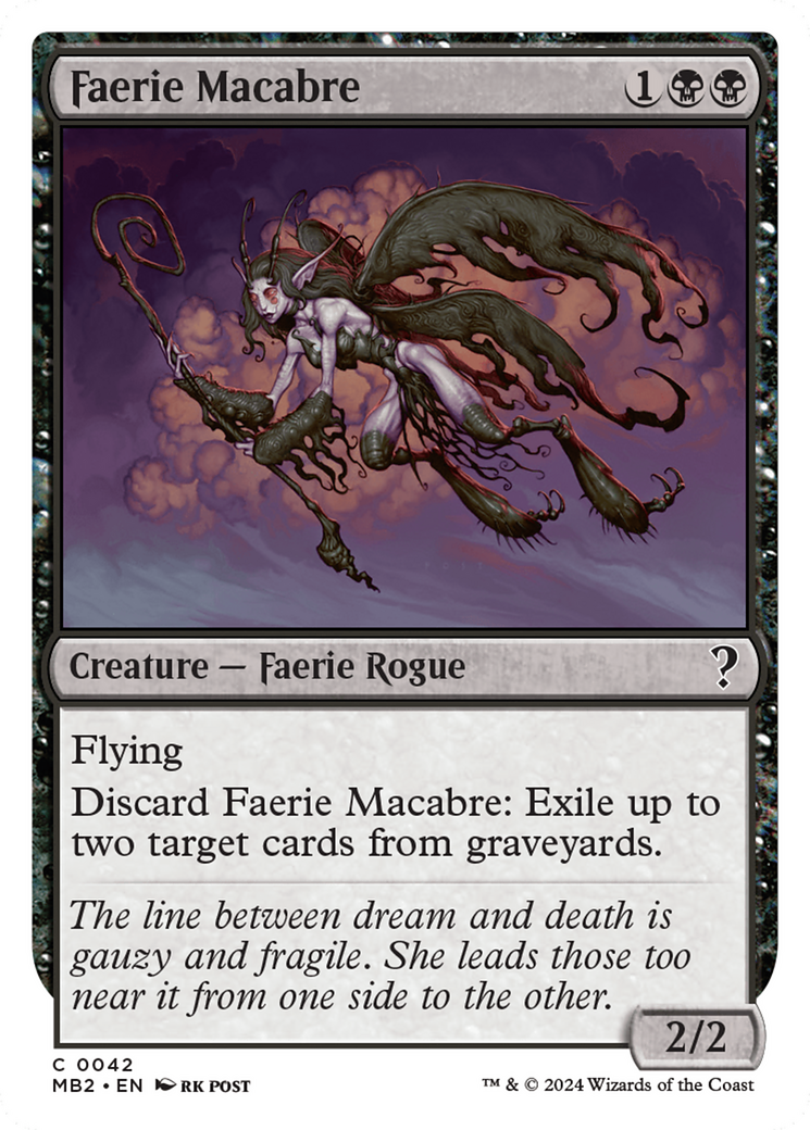 Faerie Macabre (White Border) [Mystery Booster 2] | Good Games Adelaide SA