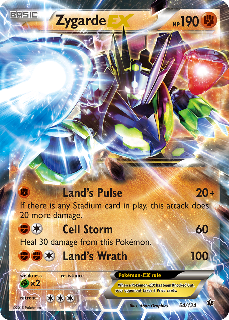 Zygarde EX (54/124) [XY: Fates Collide] | Good Games Adelaide SA