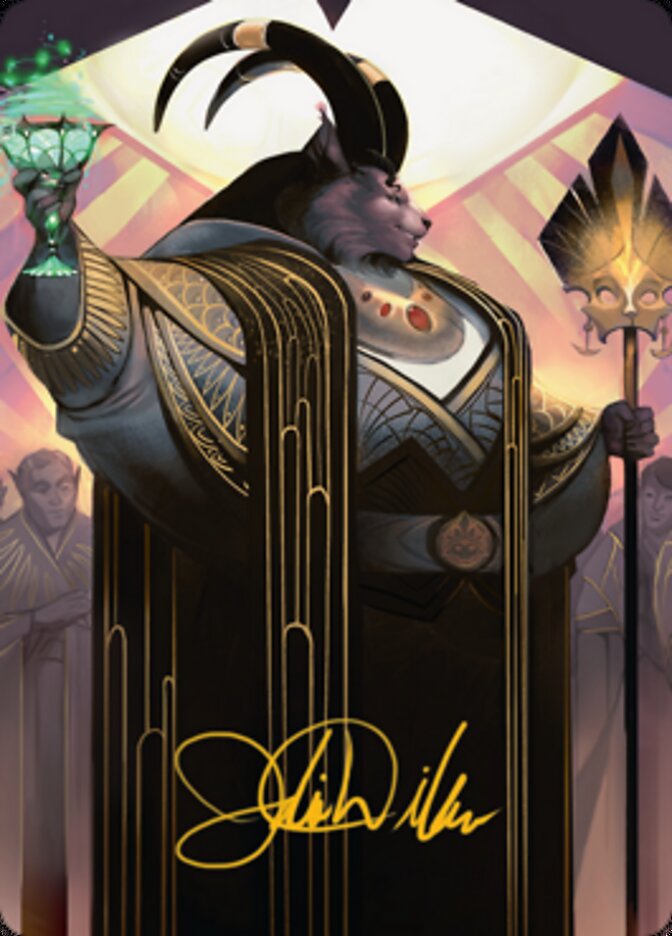 Jetmir, Nexus of Revels 2 Art Card (Gold-Stamped Signature) [Streets of New Capenna Art Series] | Good Games Adelaide SA