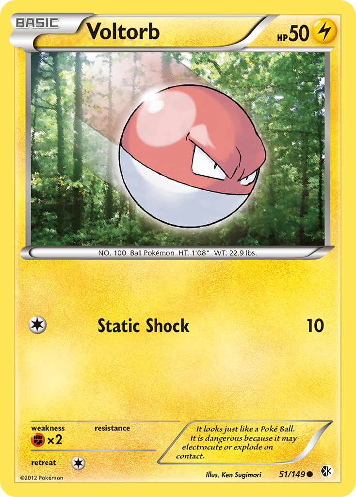 Voltorb (51/149) [Black & White: Boundaries Crossed] | Good Games Adelaide SA
