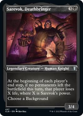 Sarevok Deathbringer Foil Etched 497 (Commander Legends: Battle for Baldur's Gate)  - Foil | Good Games Adelaide SA