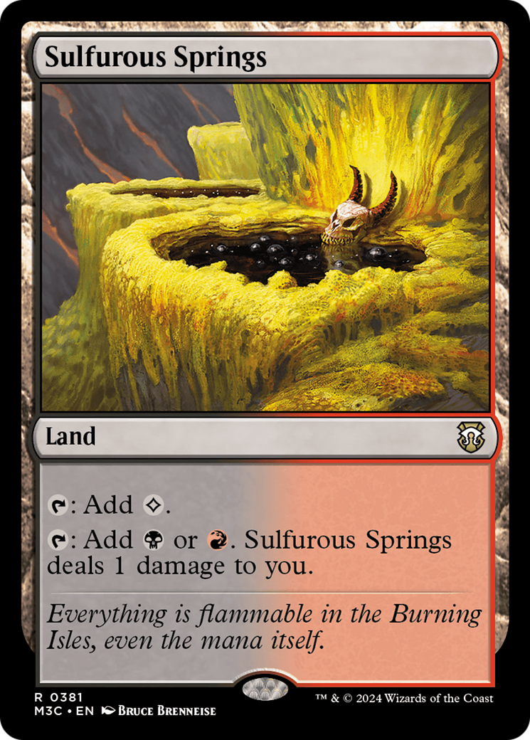 Sulfurous Springs (Ripple Foil) [Modern Horizons 3 Commander] | Good Games Adelaide SA