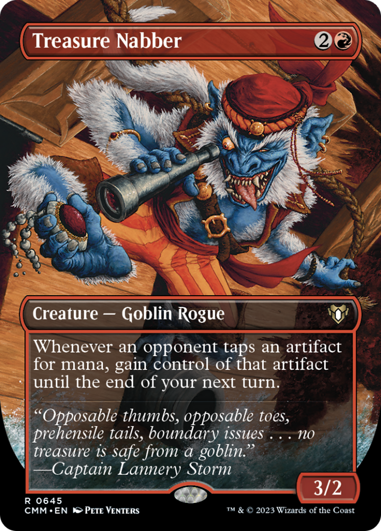 Treasure Nabber (Borderless Alternate Art) [Commander Masters] | Good Games Adelaide SA